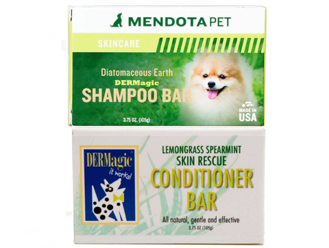 DERMagic Organic Food Grade Diatomaceous Shampoo + Skin Rescue Conditioner SAVE