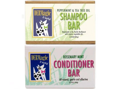 DERMagic Peppermint Shampoo Bar & Rosemary Conditioner Bar for Dog